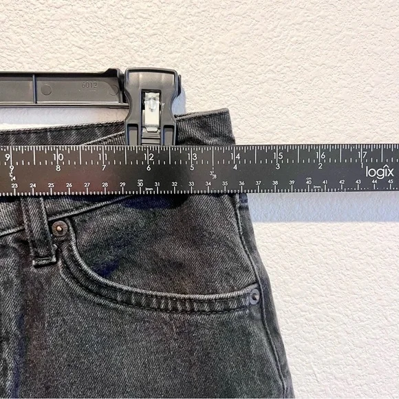 BDG Urban Outfitters Dillon Jeans Slim Fit Raw Hem Ankle Black Womens Sz 28 Boho - Picture 6 of 11